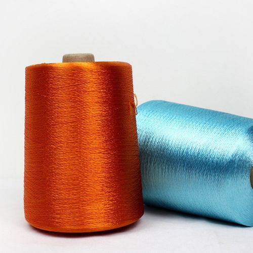 厂家供应黑色粘胶人造丝纤维300d/60f长丝 织带织绳用图片